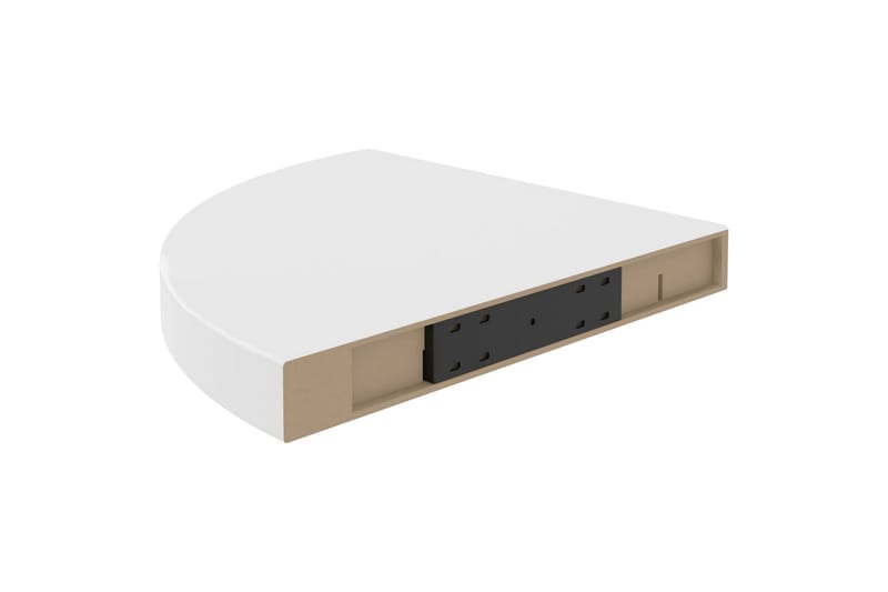 Flytende vegghyller 2 stk hvit 35x35x3,8 cm MDF - Hvit - Oppbevaring - Hyller - Hjørnehylle
