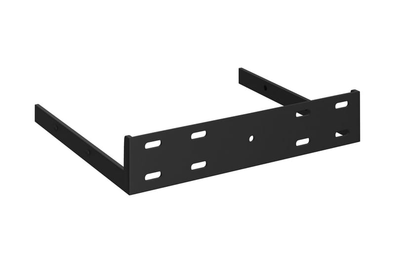 Flytende vegghyller 4 stk høyglans svart 35x35x3,8 cm MDF - Svart - Hjørnehylle - Kjøkkenhylle