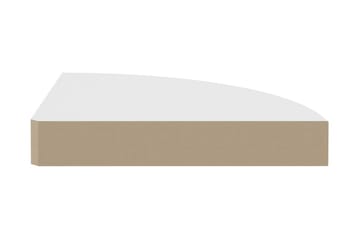Flytende vegghyller 4 stk hvit 25x25x3,8 cm MDF - Hvit - Oppbevaring - Hyller - Hjørnehylle