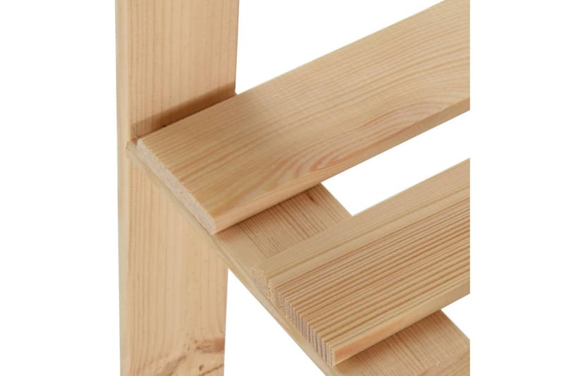Hjørnehylle 5 etasjer 82,5x82,5x170 cm heltre furu - Brun - Oppbevaring - Hyller - Hjørnehylle