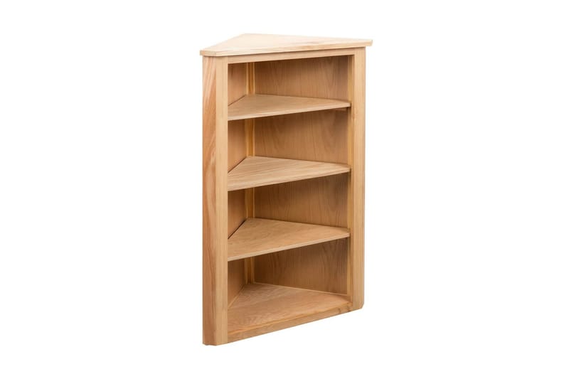 Hjørnehylle 59x36x100 cm heltre eik - Oppbevaring - Hyller - Hjørnehylle