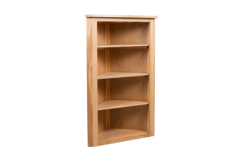 Hjørnehylle 59x36x100 cm heltre eik - Oppbevaring - Hyller - Hjørnehylle