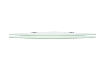 Hjørnehyller 2 stk med kromstøtter hvit glass 35x35 cm - Oppbevaring - Hyller - Hjørnehylle
