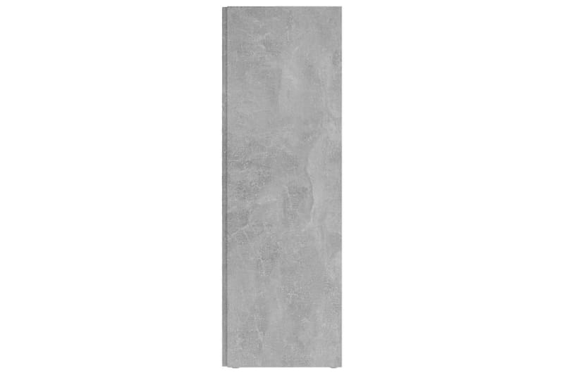 Hjørneskap betonggrå 33x33x100 cm sponplate - Grå - Oppbevaring - Hyller - Hjørnehylle
