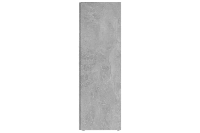 Hjørneskap betonggrå 33x33x100 cm sponplate - Grå - Kjøkkenhylle - Hjørnehylle