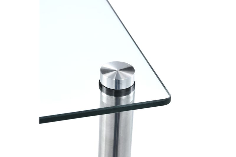 Hylle 5 etasjer gjennomsiktig 40x40x130 cm herdet glass - Oppbevaring - Hyller - Hjørnehylle