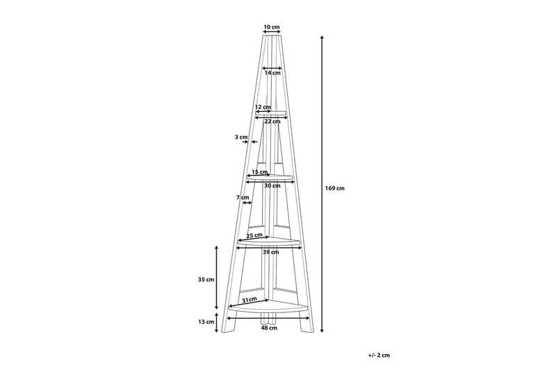 Solo Hylle 48 cm - tre/natur - Oppbevaring - Hyller - Hjørnehylle