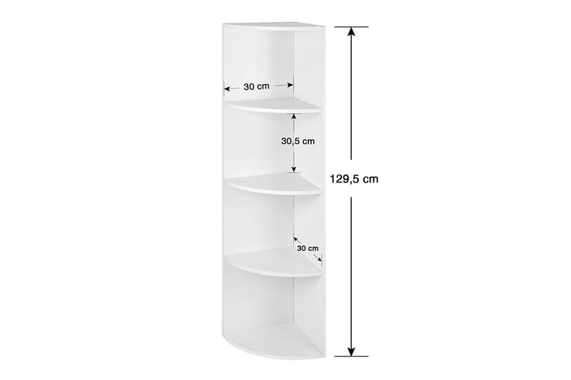 Vasagle Hjørnehylle 130 cm - Vasagle - Oppbevaring - Hyller - Hjørnehylle