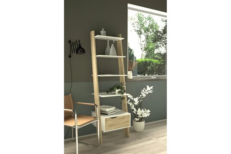 Hostafranc Bokhylle 180 cm - Natur - Oppbevaring - Hyller - Bokhylle