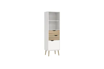 Hostafranc Bokhylle 50,2 cm - Hvit - Oppbevaring - Hyller - Bokhylle