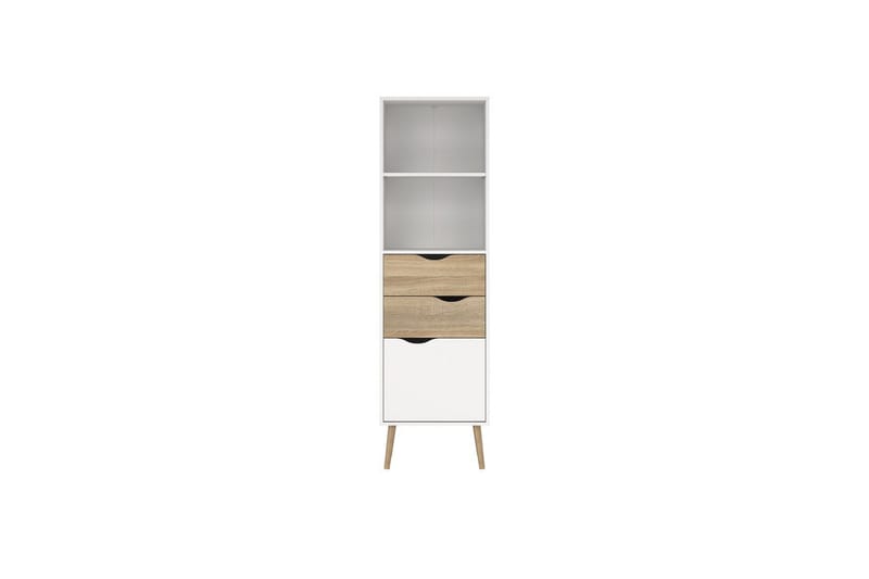 Hostafranc Bokhylle 50,2 cm - Hvit - Oppbevaring - Hyller - Bokhylle