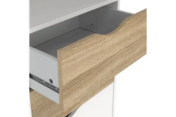 Hostafranc Bokhylle 50,2 cm - Hvit - Oppbevaring - Hyller - Bokhylle