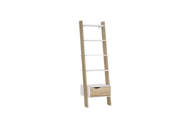 Hostafranc Bokhylle 55,1 cm i Eik - Hvit - Oppbevaring - Hyller - Bokhylle