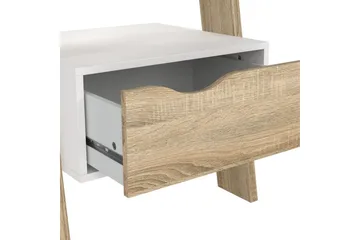 Hostafranc Bokhylle 55,1 cm i Eik - Hvit - Oppbevaring - Hyller - Bokhylle