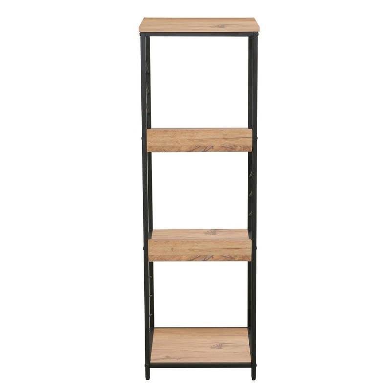 Hylle HOME4YOU Dimitra 40x40x124 cm rustikk/svart - lyst rustikt treverk/svart - Oppbevaring - Hyller - Hylleplan & hyllekonsoll