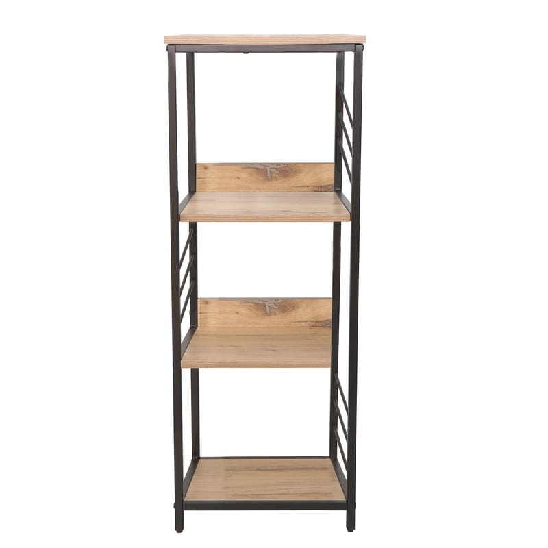 Hylle HOME4YOU Dimitra 40x40x124 cm rustikk/svart - lyst rustikt treverk/svart - Oppbevaring - Hyller - Hylleplan & hyllekonsoll