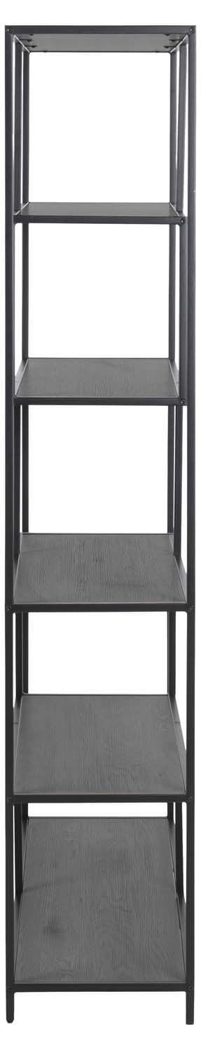 Hylle HOME4YOU Seaford 114x35x185 cm Svart - Svart - Oppbevaring - Hyller - Bokhylle