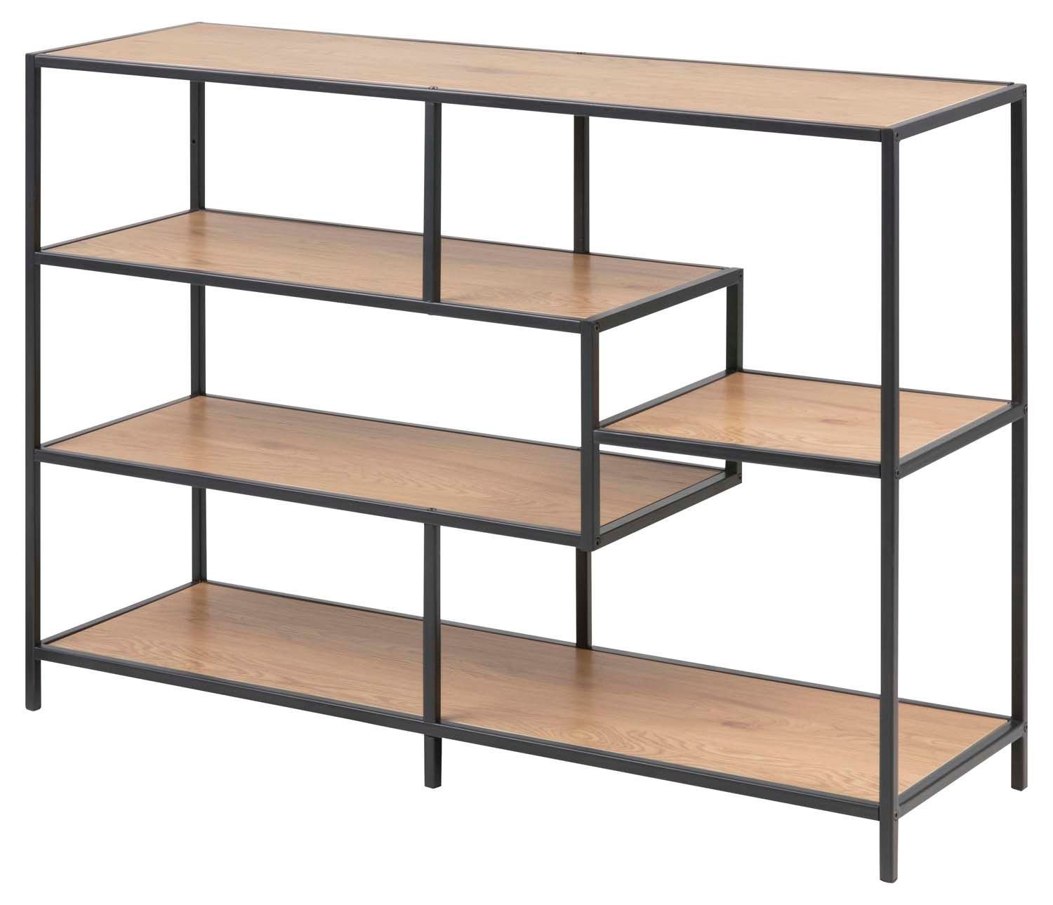 Hylle HOME4YOU Seaford 114x35x78 cm eik - brun