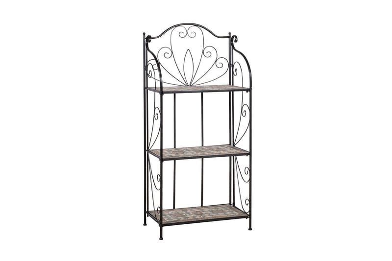 Hylle MOSAIC 60x30xH128cm mørkegrå/brun, undefined