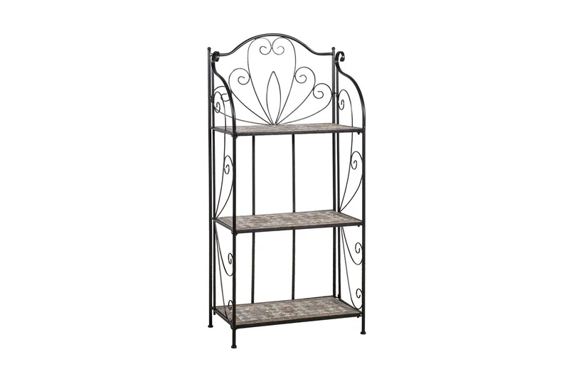 Hylle MOSAIC 60x30xH128cm mørkegrå/brun, undefined