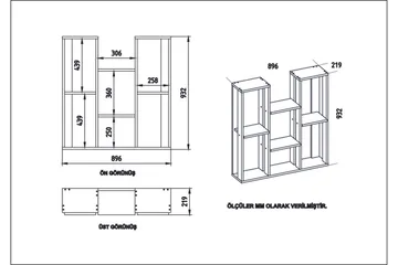 Chloemae Plantebord 90 cm - Valnøtt - Oppbevaring - Hyller - Hylleplan & hyllekonsoll
