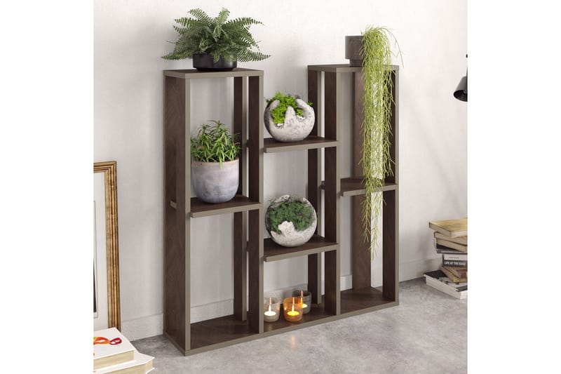 Chloemae Plantebord 90 cm - Valnøtt - Oppbevaring - Hyller - Hylleplan & hyllekonsoll