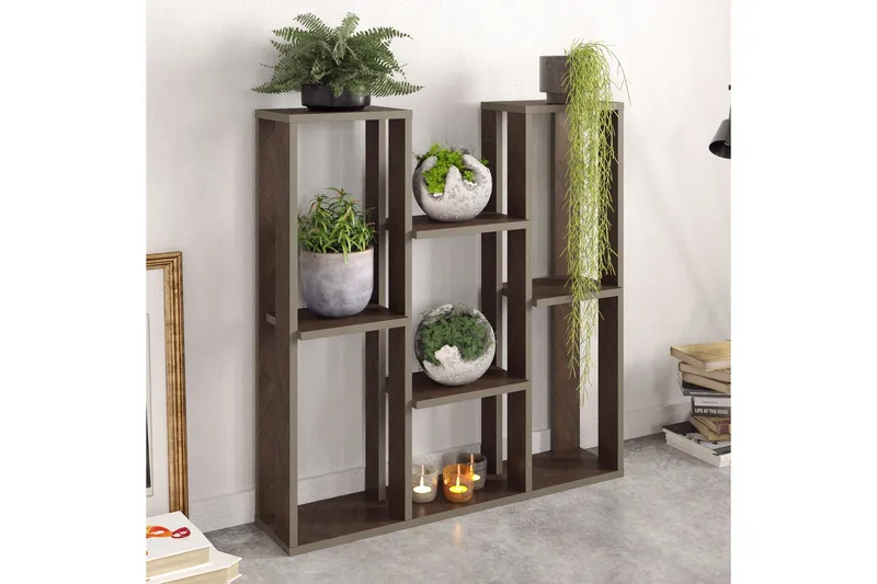 Chloemae Plantebord 90 cm - Valnøtt - Oppbevaring - Hyller - Hylleplan & hyllekonsoll