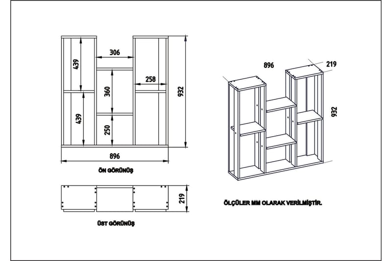 Michiyo Plantebord 90 cm - Hvit - Oppbevaring - Hyller - Hylleplan & hyllekonsoll