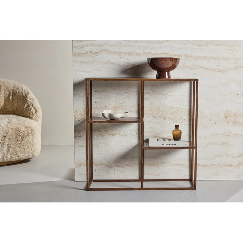 Hyller Venture Home Hylle Staal Walnut - Oppbevaring - Hyller - Hylleplan & hyllekonsoll