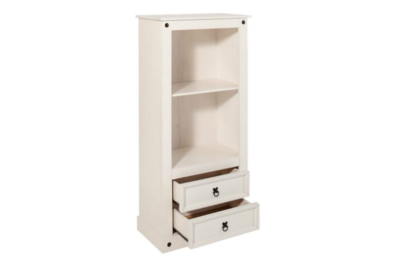 Ayala Bokhylle 65 cm i Malt Tre - Hvit - Oppbevaring - Hyller - Bokhylle