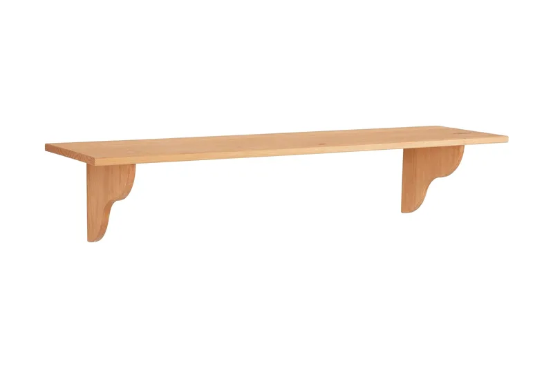 Ayala Hylle 120 cm - Lysebrun - Oppbevaring - Hyller - Vegghylle