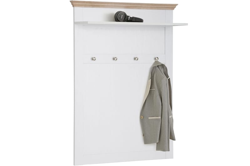 Dareia Hylle 80 cm - Hvit / Brun - Oppbevaring - Klesoppbevaring - Stumtjener - Klesstativ