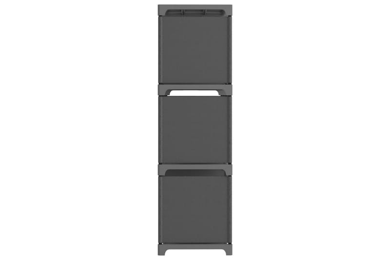 Displayhylle med 9 kuber grå 103x30x107,5 cm stoff - Grå - Oppbevaring - Hyller - Hyllesystem
