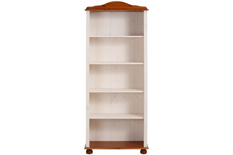 Remiel Bokhylle 70x181 cm - Hvit / Brun - Oppbevaring - Hyller - Hyllesystem