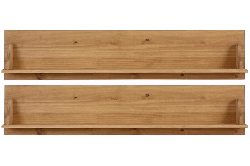 Taisia Vegghylle 120 cm 2-pk - Brun - Oppbevaring - Hyller - Vegghylle