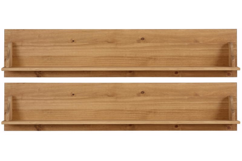 Taisia Vegghylle 120 cm 2-pk - Brun - Oppbevaring - Hyller - Hyllesystem