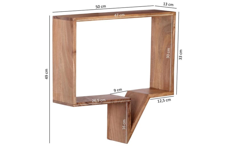 Hyllor Wohnling Rödfärgat Trä - Oppbevaring - Hyller - Vegghylle