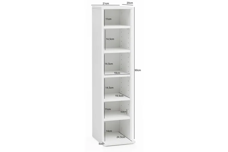 Hyllor Wohnling Vit - Oppbevaring - Hyller - Hylleplan & hyllekonsoll