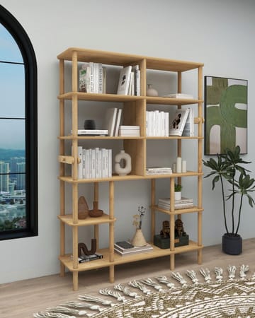 Icterina Bokhylle 120x174 cm - Eik - Oppbevaring - Hyller - Bokhylle