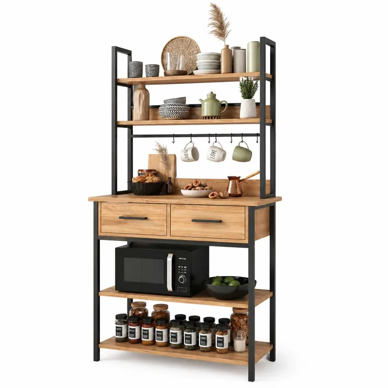 Kjøkkenhylle Hanah Home Frame (82 x 169 x 39 cm) Atlantic Pine, Atlantic Pine