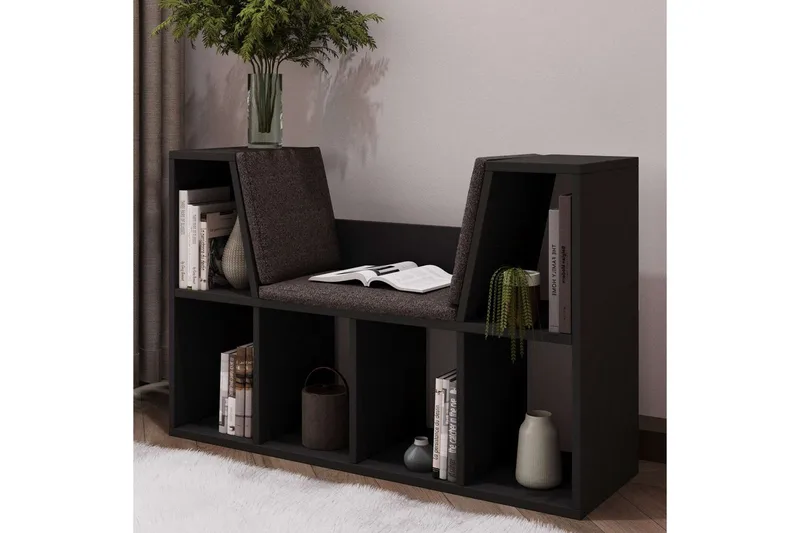 Kylen Bokhylle 103 cm - Antrasitt - Oppbevaring - Hyller - Bokhylle