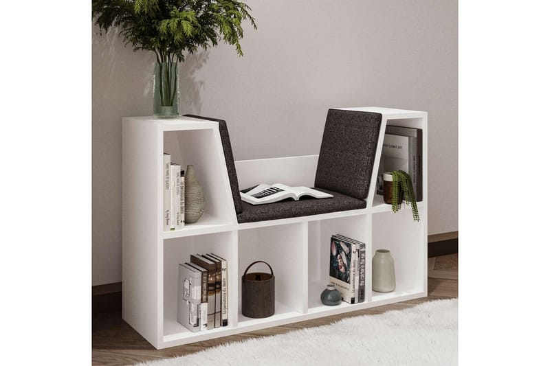 Kylen Bokhylle 103 cm - Hvit - Oppbevaring - Hyller - Bokhylle