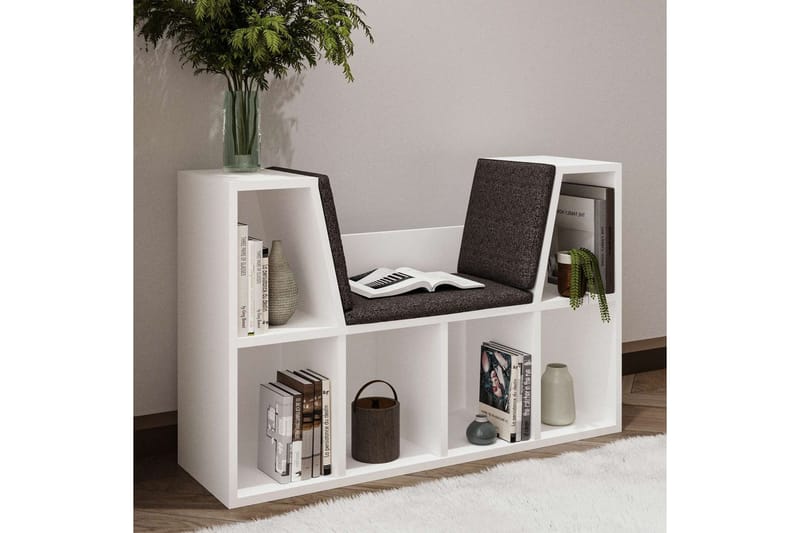 Kylen Bokhylle 103 cm - Hvit - Oppbevaring - Hyller - Bokhylle