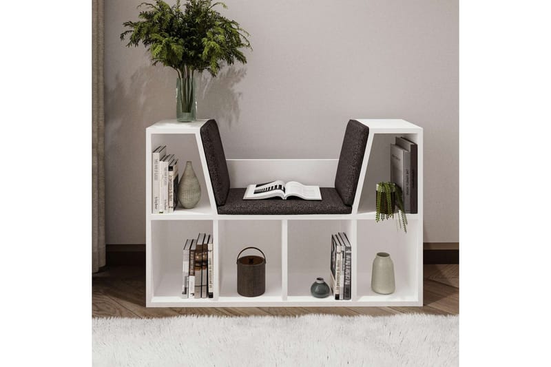 Kylen Bokhylle 103 cm - Hvit - Oppbevaring - Hyller - Bokhylle