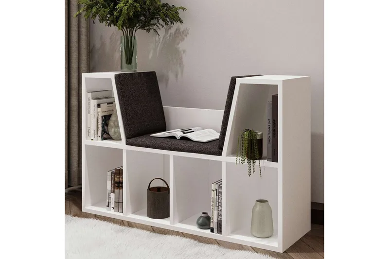 Kylen Bokhylle 103 cm - Hvit - Oppbevaring - Hyller - Bokhylle