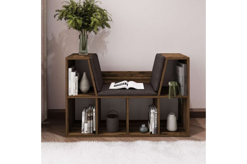 Kylen Bokhylle 103 cm - Valnøtt - Oppbevaring - Hyller - Bokhylle