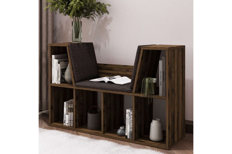 Kylen Bokhylle 103 cm - Valnøtt - Oppbevaring - Hyller - Bokhylle