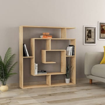 Labirent Bokhylle 125 cm i Eik - Brun - Oppbevaring - Hyller - Bokhylle