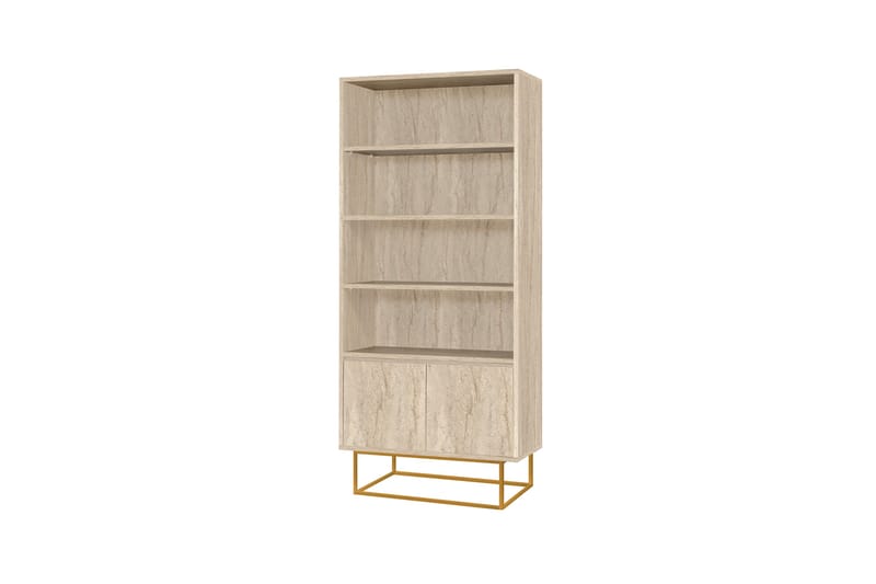 Laxus Bokhylle 80 cm - Beige - Oppbevaring - Hyller - Bokhylle