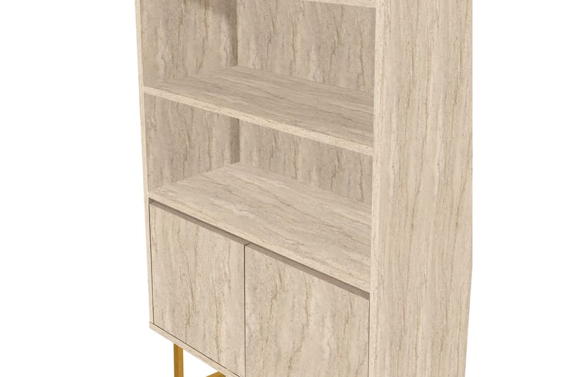 Laxus Bokhylle 80 cm - Beige - Oppbevaring - Hyller - Bokhylle